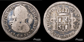 Chile, Santiago. 1 Real. 1815 (Fernando VII). FJ.