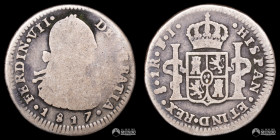 Chile, Santiago. 1 Real. 1817 (Fernando VII). FJ.