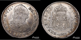 Chile, Santiago. 2 Reales. 1809 (Fernando VII). FJ.