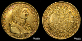 Chile, Santiago. 8 Escudos. 1811 (Fernando VII). FJ. Oro.