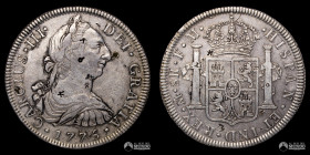 Mexico, Ciudad de Mexico. 8 Reales. 1778 (Carlos III). FM. Con chopmarks.
