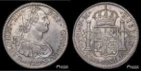 Mexico, Ciudad de Mexico. 8 Reales. 1793 (Carlos IV). FM.