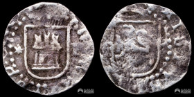 Peru, Lima. ¼ de Real (Cuartillo). 1577-1592 (Felipe II). oD. Macuquina.