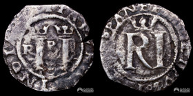 Peru, Lima. ½ Real. 1568-1570 (Felipe II). R. Macuquina.