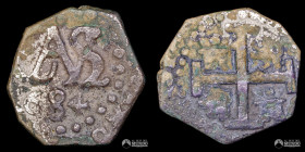 Peru, Lima. ½ Real. 1684 (Carlos II). Macuquina.