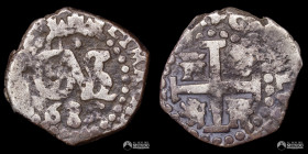 Peru, Lima. ½ Real. 1685 (Carlos II). Macuquina.