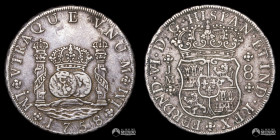 Peru, Lima. 8 Reales. 1758 (Fernando VI). JM. Columnaria.