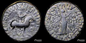 Reino Indoescita. Tetradracma. 35-12 a. C. (Azes II).
