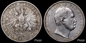 Alemania (Imperio Aleman), Prusia. 1 Vereinsthaler. 1871 (Guillermo I).