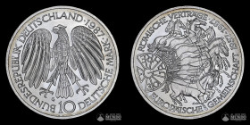 Alemania Occidental, Karlsruhe. 10 Marcos. 1987. 30 Aniversario del Tratado de Roma.