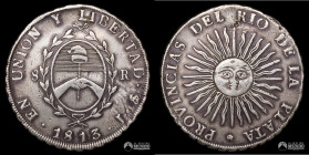 Argentina (Provincias Unidas). 8 Reales. 1813. J.