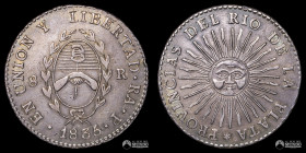 Argentina (Provincias Unidas), La Rioja. 8 Reales. 1835. P.
