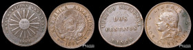 Argentina. Pareja: 2 Centavos. 1854-1894.