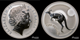 Australia, Canberra. 1 Dolar. 2006 (Isabel II). Canguro de plata.