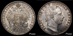 Austria (Imperio), Viena. 1 Florin. 1860 (Francisco Jose I).