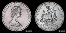 Bahamas. 10 Dolares. 1973. Independencia: 10 de Julio de 1973.