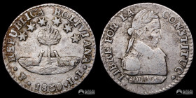 Bolivia, Potosi. ½ Sol. 1830. JL.