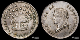 Bolivia. ½ Sol. 1857. FJ.