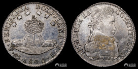Bolivia, Potosi. 8 Soles. 1840. LR.