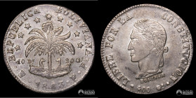 Bolivia, Potosi. 8 Soles. 1863. FP.