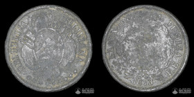 Bolivia. 50 Centavos (½ Boliviano). 1873. FALSA DE EPOCA.