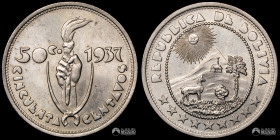 Bolivia. 50 Centavos. 1937.