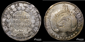 Bolivia, Potosi. 1 Boliviano. 1867. FP.