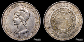 Brasil, Rio de Janeiro. 500 Reis. 1889.