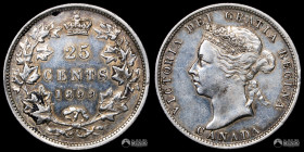 Canada. 25 Centavos. 1899 (Victoria).