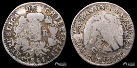 Chile, Santiago. ½ Real "Rompecadenas". 1841. IJ.