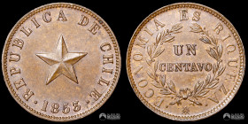 Chile. 1 Centavo. 1853.