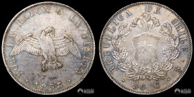 Chile. Santiago. 50 Centavos "Paloma". 1853.