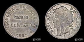 Chile, Santiago. ½ Centavo. 1888.