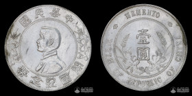 China (Republica). 1 Yuan. 1927. Nacimiento de la Republica.
