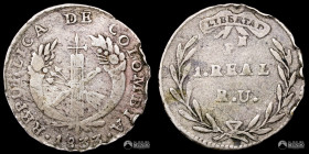 Colombia (Gran Colombia), Popayan. 1 Real. 1833. R. U.
