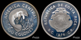 Costa Rica. 100 Colones. 1974. Serie Conservacion - Manati.