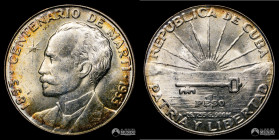Cuba. 1 Peso. 1953. Jose Marti.
