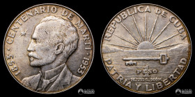 Cuba. 1 Peso. 1953. Jose Marti.