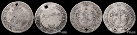 Ecuador, Quito. Pareja: 2 Reales. 1835. GJ.
