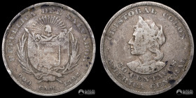 El Salvador, San Salvador. 50 Centavos. 1892.