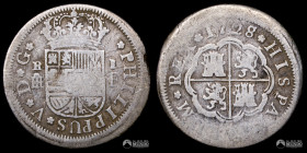 España, Segovia. 1 Real. 1728 (Felipe V). F.