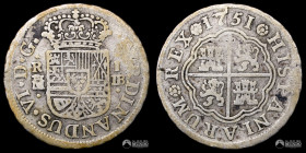 España, Madrid. 1 Real. 1751 (Fernando VI). JB.
