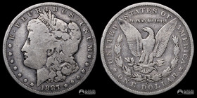 Estados Unidos, Nueva Orleans. 1 Dolar "Morgan". 1887.