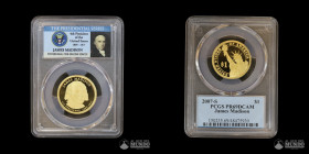 Estados Unidos, San Francisco. 1 Dolar "Presidencial". 2007. James Madison. PCGS PR69 DCAM.