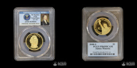 Estados Unidos, San Francisco. 1 Dolar "Presidencial". 2008. James Monroe. PCGS PR69 DCAM.