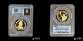 Estados Unidos, San Francisco. 1 Dolar "Presidencial". 2009. William Henry Harrison. PCGS PR69 DCAM.
