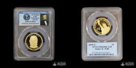 Estados Unidos, San Francisco. 1 Dolar "Presidencial". 2009. James K. Polk. PCGS PR69 DCAM.