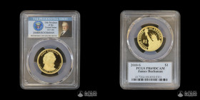 Estados Unidos, San Francisco. 1 Dolar "Presidencial". 2010. James Buchanan. PCGS PR69 DCAM.