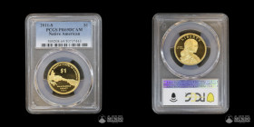 Estados Unidos, San Francisco. 1 Dolar "Native American". 2011. PCGS PR69 DCAM.