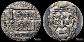 Finlandia, Helsinki. 10 Marcos. 1970. Centenario del presidente Juho Paasikivi.